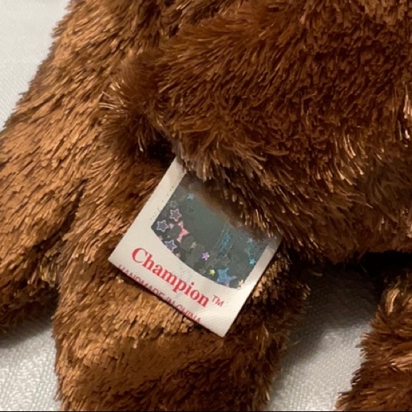 Ty Champion Brown Plush Stuffed Animal Bear - Picture 3 of 4